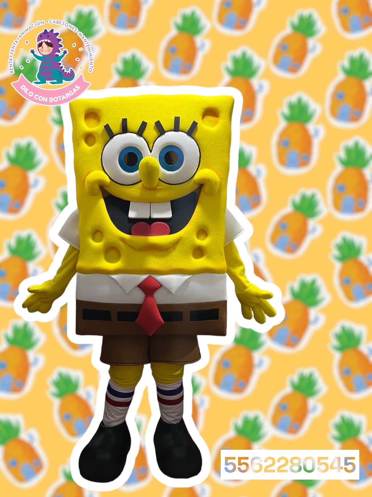 botarga, caricatura, bob, sponja, nickelodeon